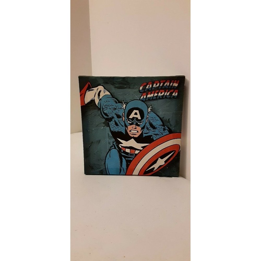 Captain America Canvas Print Wall Decor 8×8